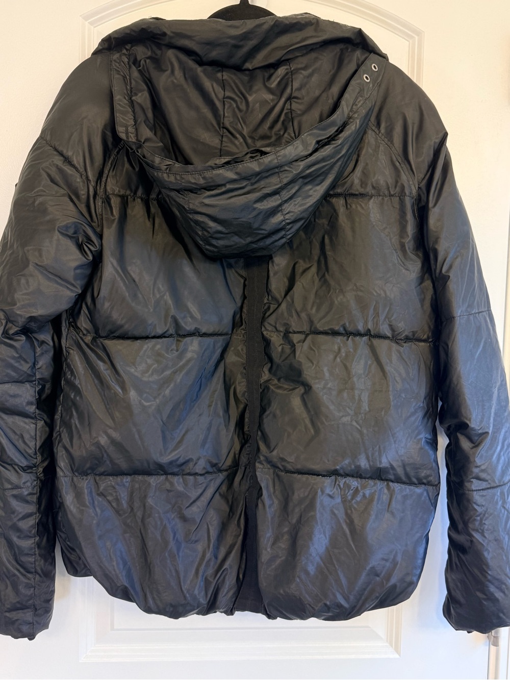 Obermeyer Black Puffer Ski Jacket XL 18-20 Winter Snow Coat Fleece Collar Hooded - Picture 10 of 10